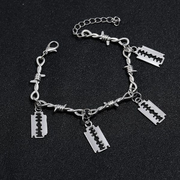 charm bracelets charmsmic silver color thorns chain blade shape irregular geometric jewelry personality street hip hop style, Golden;silver
charm bracelets charmsmic silver color thorns chain blade shape irregular geometric jewelry personality street hip hop style, Golden;silver