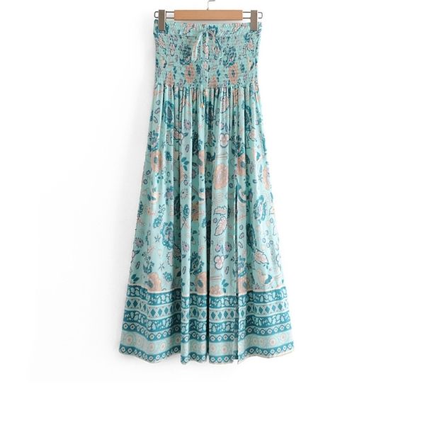 summer cotton and spex pleated blue plant flower printing shirring folds casual women skirt 210524, Black
summer cotton and spex pleated blue plant flower printing shirring folds casual women skirt 210524, Black