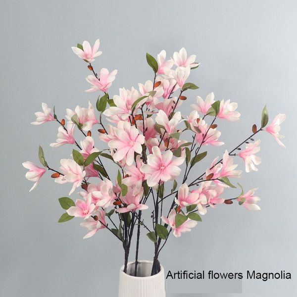 decorative flowers & wreaths 5pcs/lot 88cm artificial magnolia silk flower for home wedding wall background el decoration arrangement materi
decorative flowers & wreaths 5pcs/lot 88cm artificial magnolia silk flower for home wedding wall background el decoration arrangement materi