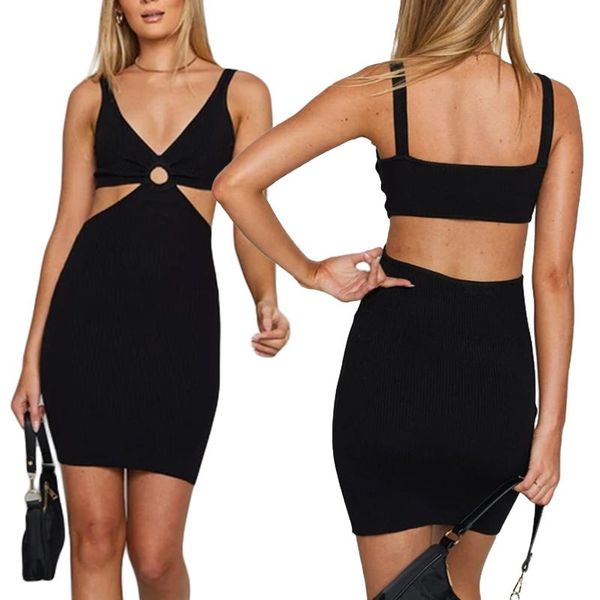 casual dresses women sleeveless dress with chest cutout v-neck skinny fit high waist design summer clothing, Black;gray
casual dresses women sleeveless dress with chest cutout v-neck skinny fit high waist design summer clothing, Black;gray