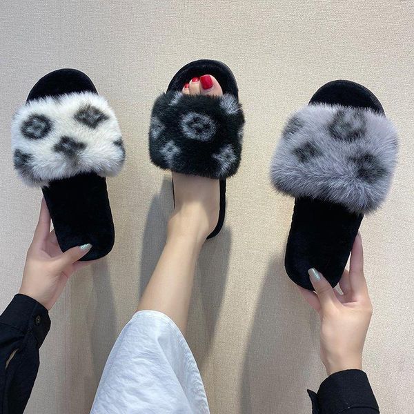slippers furry slides women home winter warm shoes ladies slip on flats fluffy female flat fur soft, Black
slippers furry slides women home winter warm shoes ladies slip on flats fluffy female flat fur soft, Black