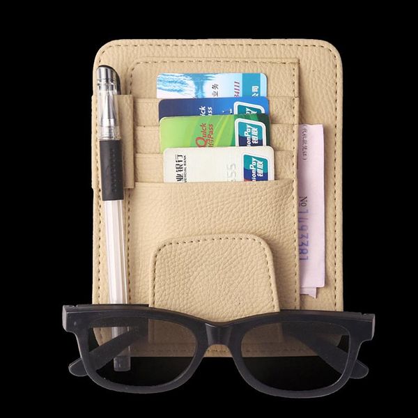 car organizer sun visor tools cardholder multi-function glasses pen document clip beige 1xcf
car organizer sun visor tools cardholder multi-function glasses pen document clip beige 1xcf