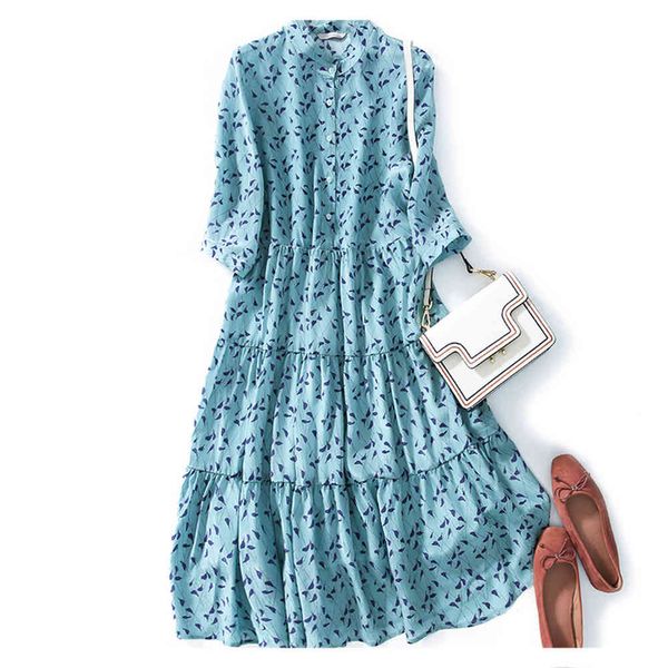 dress french niche blue printed mulberry silk stand collar shirt skirt slim temperament long, Black;gray
dress french niche blue printed mulberry silk stand collar shirt skirt slim temperament long, Black;gray