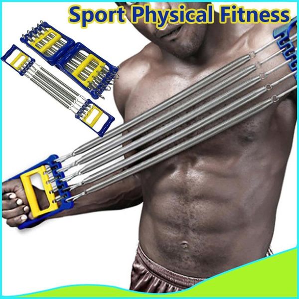 chest expander 5-spring developer men power exerciser with grip home fitness equipment resistance bands
chest expander 5-spring developer men power exerciser with grip home fitness equipment resistance bands