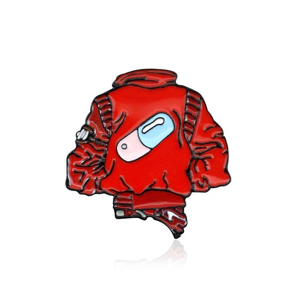 red jacket capsule patch back creative enamel label pins brooches omn clothes shirt badge, Blue
red jacket capsule patch back creative enamel label pins brooches omn clothes shirt badge, Blue