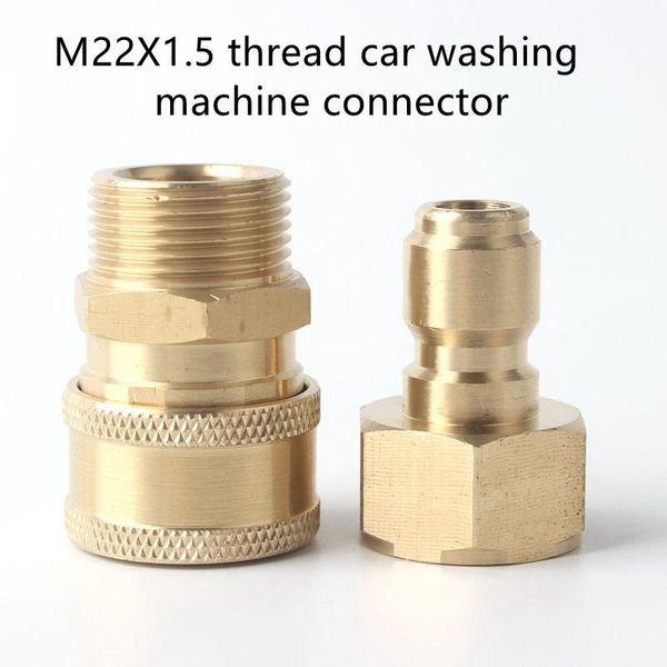 watering equipments brass high pressure car washer machine adapter water gun quick connector m22 thread faucet garden hose
watering equipments brass high pressure car washer machine adapter water gun quick connector m22 thread faucet garden hose