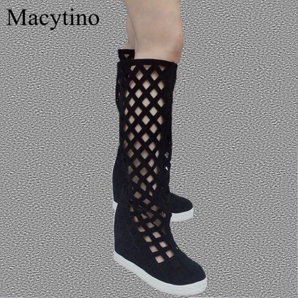 boots hollow mesh design women's round toe thick-soled inner fashion party, Black
boots hollow mesh design women's round toe thick-soled inner fashion party, Black