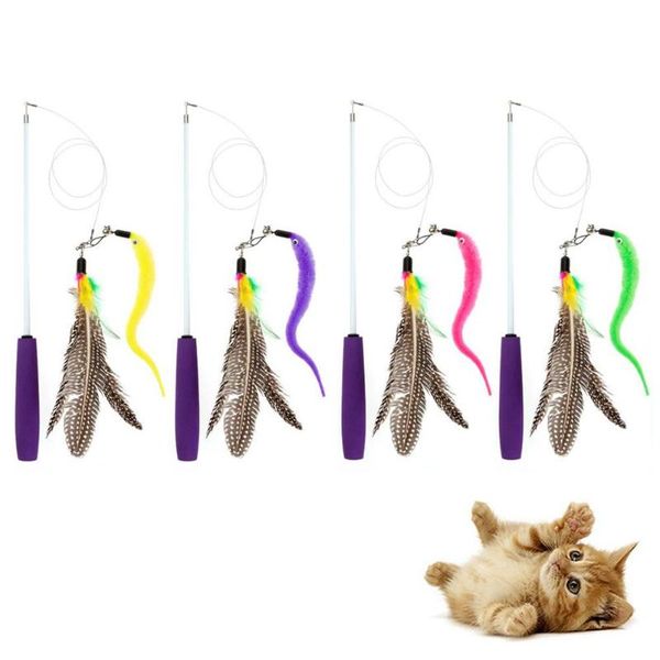 cat toys 3pcs pet cats teaser retractable wand feather worm bell replacement head funny play easy for gripping high quality
cat toys 3pcs pet cats teaser retractable wand feather worm bell replacement head funny play easy for gripping high quality