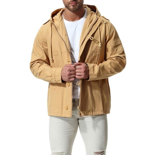 men's jackets 2021 fall large size hooded cotton jacket cardigan fashion casual pure color trend single-breasted top, Black;brown
men's jackets 2021 fall large size hooded cotton jacket cardigan fashion casual pure color trend single-breasted top, Black;brown