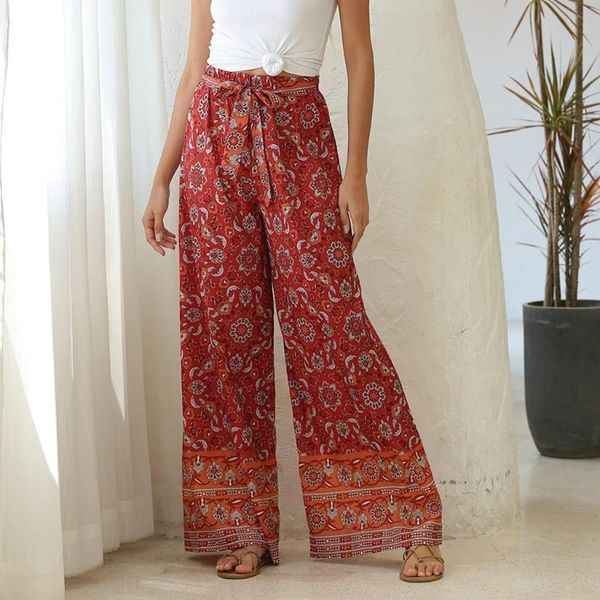 boho floral print pants women loose casual summer gypsy ladies vintage wide leg bottoms female trousers #t2g women's & capris, Black;white
boho floral print pants women loose casual summer gypsy ladies vintage wide leg bottoms female trousers #t2g women's & capris, Black;white