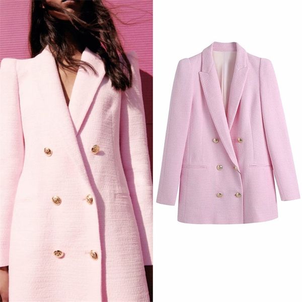 spring women solid casual blazers coats za double breasted veins female elegant ol street blazer outerwear 210513, White;black
spring women solid casual blazers coats za double breasted veins female elegant ol street blazer outerwear 210513, White;black
