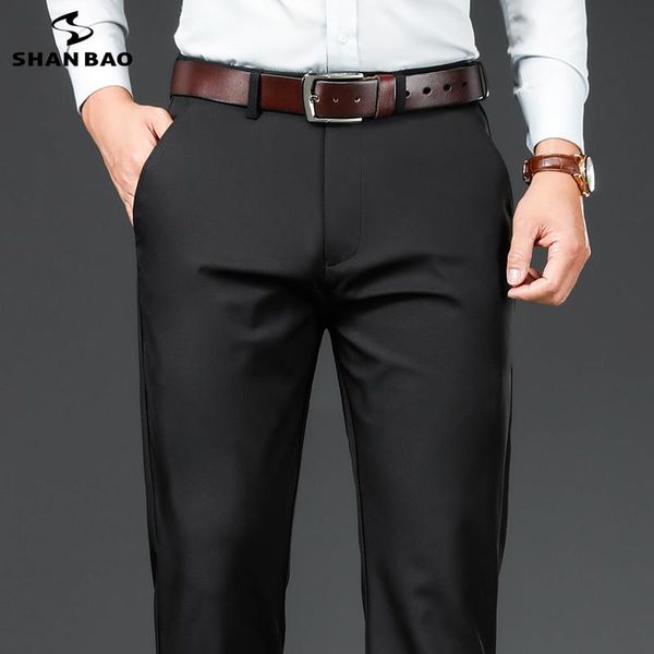 men's pants shan bao 2021 autumn and winter brand fitted straight business trousers classic pocket gentleman solid color casual, Black
men's pants shan bao 2021 autumn and winter brand fitted straight business trousers classic pocket gentleman solid color casual, Black