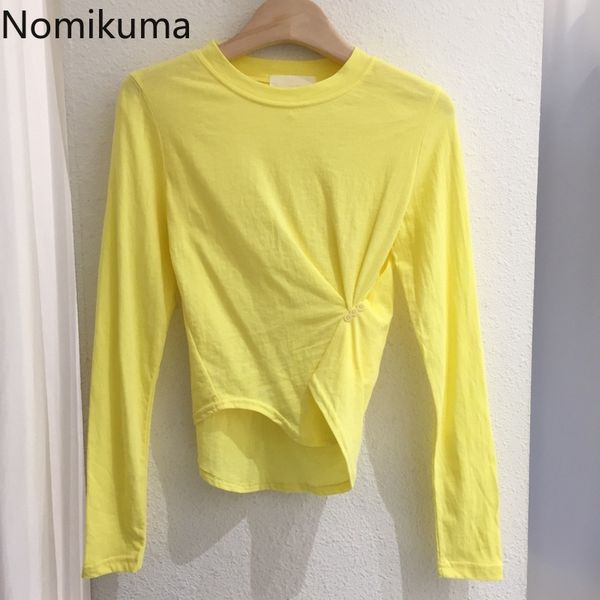 nomikuma arrival folds design irregular tshirt women o neck long sleeve t shirts solid color korean female tees 3b416 210514, White
nomikuma arrival folds design irregular tshirt women o neck long sleeve t shirts solid color korean female tees 3b416 210514, White