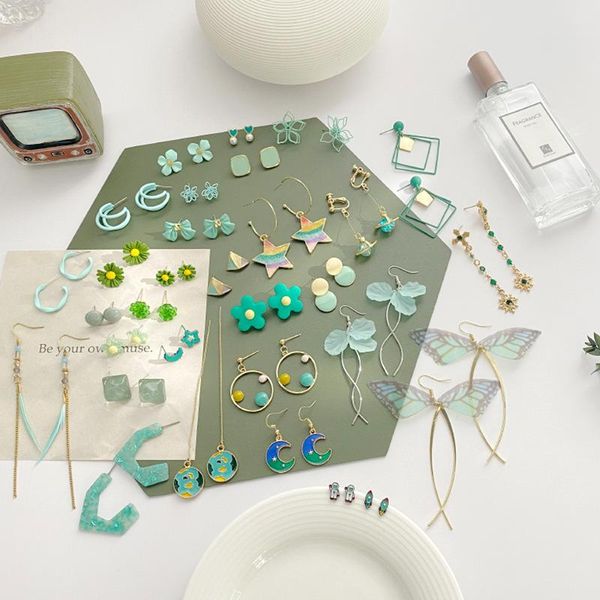 dangle & chandelier 2021 green forest design earring simple fresh girls summer flower geometry pearl avocado ear studs exquisite trinkets fo, Silver
dangle & chandelier 2021 green forest design earring simple fresh girls summer flower geometry pearl avocado ear studs exquisite trinkets fo, Silver