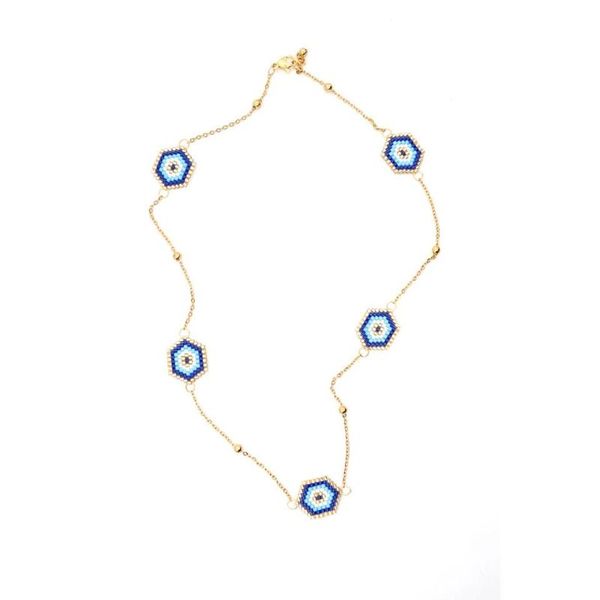 pendant necklaces zhongvi blue evil eye necklace insta fashion gold chain women kolye jewelry handmade gift choker miyuki, Silver
pendant necklaces zhongvi blue evil eye necklace insta fashion gold chain women kolye jewelry handmade gift choker miyuki, Silver