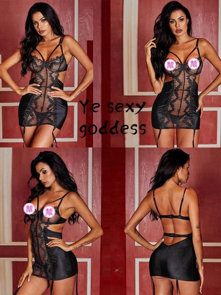 bras sets women lingerie erotic eyelash lace dress with panty spaghetti straps babydoll hollow backless sheer transparent nightgown, Red;black
bras sets women lingerie erotic eyelash lace dress with panty spaghetti straps babydoll hollow backless sheer transparent nightgown, Red;black
