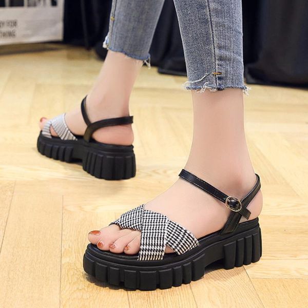 sandals rimocy striped cross strap platform women summer thick sole wedge high heel sandalias mujer open toe casual walking shoe, Black
sandals rimocy striped cross strap platform women summer thick sole wedge high heel sandalias mujer open toe casual walking shoe, Black