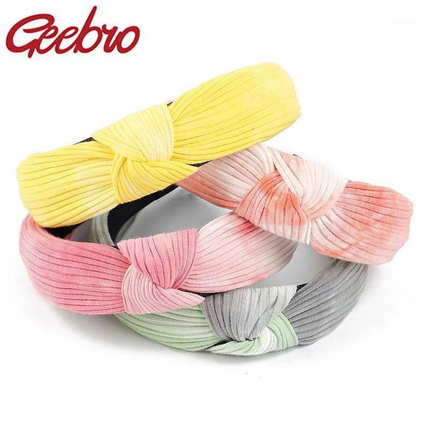geebro women colorful tie dye knot ribbed hairband striped knitting headband wide cotton retro hair hoop turban accessories1
geebro women colorful tie dye knot ribbed hairband striped knitting headband wide cotton retro hair hoop turban accessories1