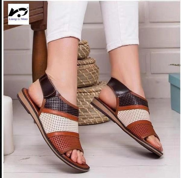 summer women's fish mouth roman hollow sandals casual style hook and loop low heel shoes, Black
summer women's fish mouth roman hollow sandals casual style hook and loop low heel shoes, Black