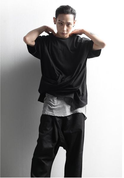 men's t-shirts summer casual t-shirt versatile loose ultra pure cotton side pleated short sleeve big size top, White;black
men's t-shirts summer casual t-shirt versatile loose ultra pure cotton side pleated short sleeve big size top, White;black