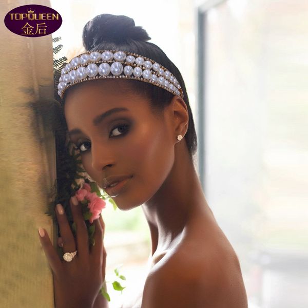 double row baroque pearls tiara baroque crystal bridal headwear crown rhinestone with wedding jewelry hair accessories diamond bridal crowns, Silver
double row baroque pearls tiara baroque crystal bridal headwear crown rhinestone with wedding jewelry hair accessories diamond bridal crowns, Silver