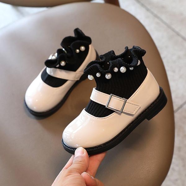 boots girls 2021 autumn winter shoes kids knitting sock ankle pearls rufflers princess children leather booties, Black;grey
boots girls 2021 autumn winter shoes kids knitting sock ankle pearls rufflers princess children leather booties, Black;grey
