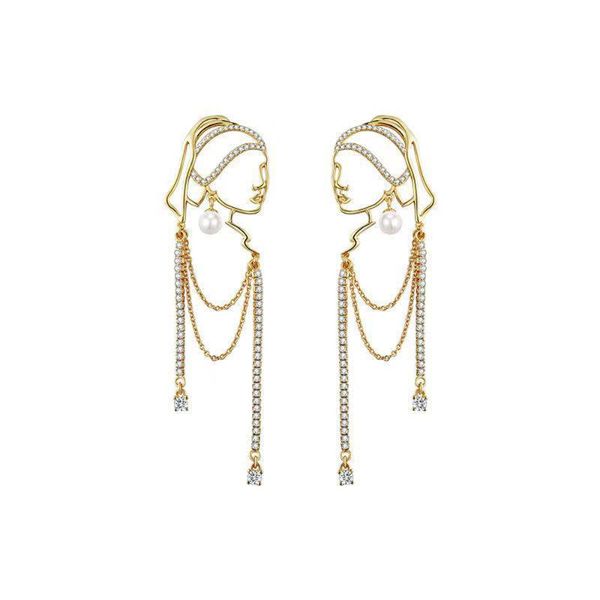 dangle & chandelier 2021 french pearl tassel earrings female portraits exaggerated fashion personality hollow out long jewelry gifts, Silver
dangle & chandelier 2021 french pearl tassel earrings female portraits exaggerated fashion personality hollow out long jewelry gifts, Silver