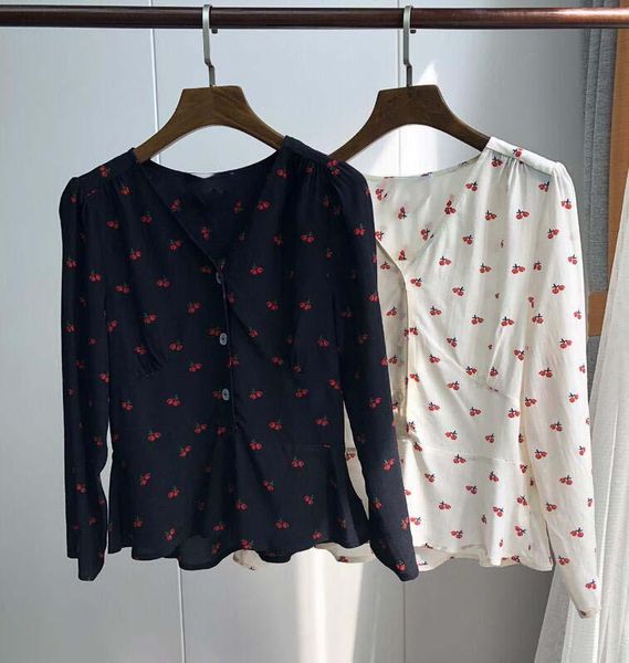 women's blouses & shirts french cherry fashion wrap fresh print beige women shirt, White
women's blouses & shirts french cherry fashion wrap fresh print beige women shirt, White