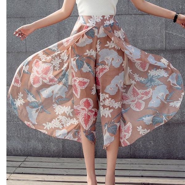 women's pants & capris fashion plus size 2021 summer flower print women vintage high waist chiffon wide leg casual loose beach trousers, Black;white
women's pants & capris fashion plus size 2021 summer flower print women vintage high waist chiffon wide leg casual loose beach trousers, Black;white