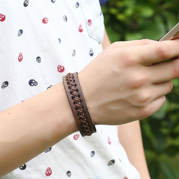 braided leather bracelet for men in charm & adjustable jewellery for women punk & cuff wristband student with snap, Black
braided leather bracelet for men in charm & adjustable jewellery for women punk & cuff wristband student with snap, Black