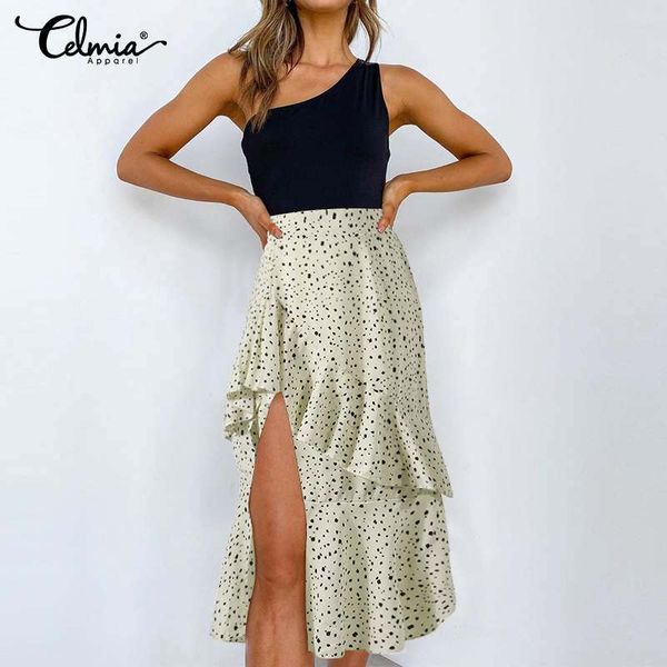 skirt celmia bohemian fashion prin polka dot printed ruffles women long skirts casual loose summer split beach skirt 5xl, Black
skirt celmia bohemian fashion prin polka dot printed ruffles women long skirts casual loose summer split beach skirt 5xl, Black
