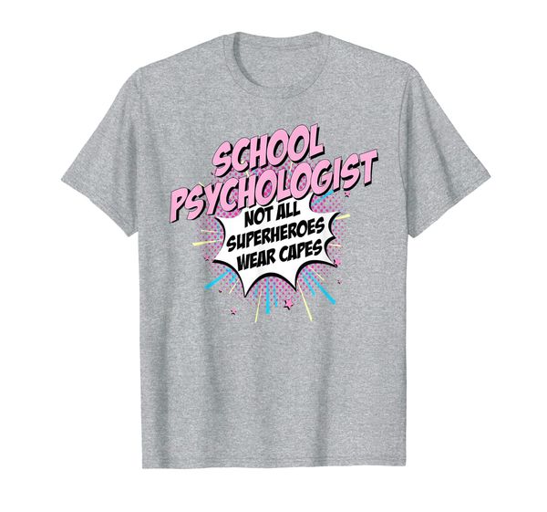 school psychologist superhero product comic gifts idea t-shirt, White;black
school psychologist superhero product comic gifts idea t-shirt, White;black