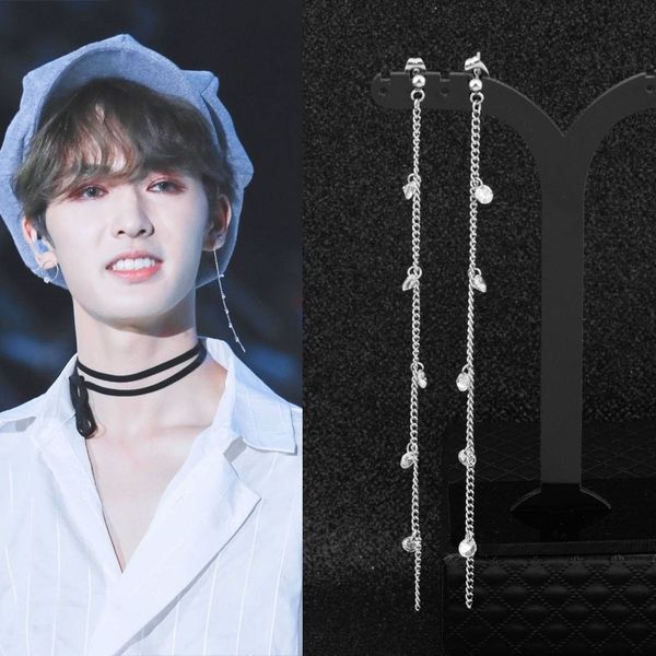 taobao zhu zhengting same super tassel long earrings, men's and women's shiny zircon earrings, Black
taobao zhu zhengting same super tassel long earrings, men's and women's shiny zircon earrings, Black