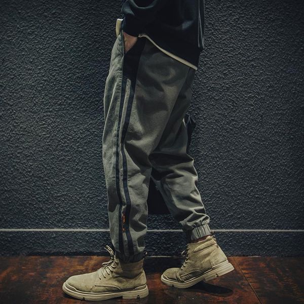 men pants joggers autumn and winter trousers loose striped leggings plus size trendy all-match harem men's, Black
men pants joggers autumn and winter trousers loose striped leggings plus size trendy all-match harem men's, Black