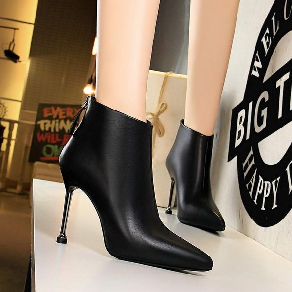 boots ankle length women fashion pointed toe thin heels high heel shoes winter ladies 2021, Black
boots ankle length women fashion pointed toe thin heels high heel shoes winter ladies 2021, Black