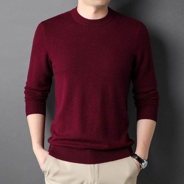 men's sweaters autumn and winter cashmere sweater solid color round neck knitted bottoming warm men, White;black
men's sweaters autumn and winter cashmere sweater solid color round neck knitted bottoming warm men, White;black