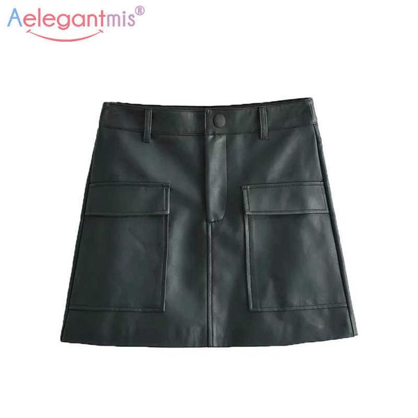 aelegantmis summer women elegant black high waist pu leather skirt streetwear short a-line female casual mini s 210607
aelegantmis summer women elegant black high waist pu leather skirt streetwear short a-line female casual mini s 210607