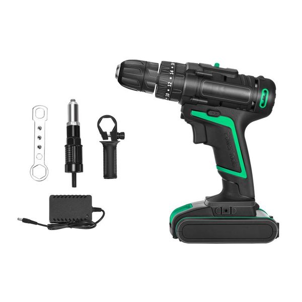 professiona electric drills 25-volt max lithium ion (li-ion) cordless drill with rivet gun adaptor
professiona electric drills 25-volt max lithium ion (li-ion) cordless drill with rivet gun adaptor