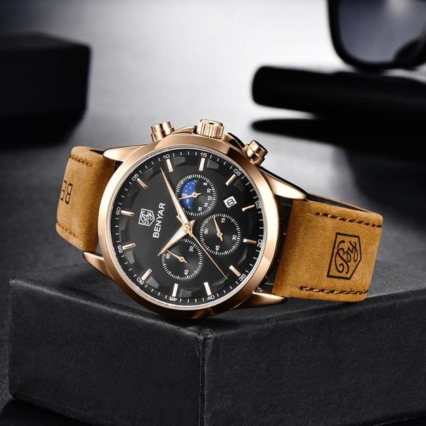 wristwatches reloj hombre bneyar fashion sport chronograph clock brand men quartz leather waterproof military watch for, Slivery;brown
wristwatches reloj hombre bneyar fashion sport chronograph clock brand men quartz leather waterproof military watch for, Slivery;brown