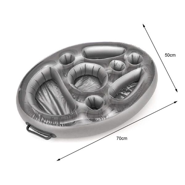 inflatable floats & tubes serving bar 8 holes cup holder floating salad tray wine drinking fruits portable buffet cooler for swimming
inflatable floats & tubes serving bar 8 holes cup holder floating salad tray wine drinking fruits portable buffet cooler for swimming