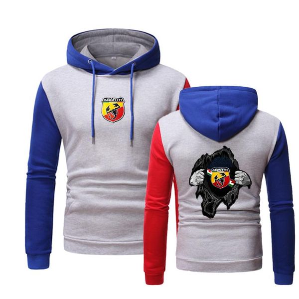 men's hoodies & sweatshirts men abarth logo college movement comfortable blanket splicing fashion man clothes hooded sweatshirt coats, Black
men's hoodies & sweatshirts men abarth logo college movement comfortable blanket splicing fashion man clothes hooded sweatshirt coats, Black