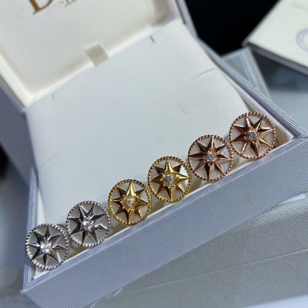 dijia / d's new white fritillaria lucky compass earrings octagonal star small fragrance cd women's fashion, Golden
dijia / d's new white fritillaria lucky compass earrings octagonal star small fragrance cd women's fashion, Golden