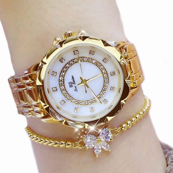 women's fashion high grade leisure 30m waterproof quartz steel band wristwatch, Slivery;brown