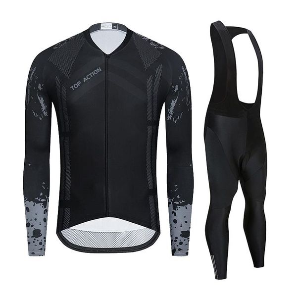 men cycling clothing long sleeve jersey set pro team race bike uniform spring autumn breathable bicycle sports suit racing sets, Black;blue
men cycling clothing long sleeve jersey set pro team race bike uniform spring autumn breathable bicycle sports suit racing sets, Black;blue