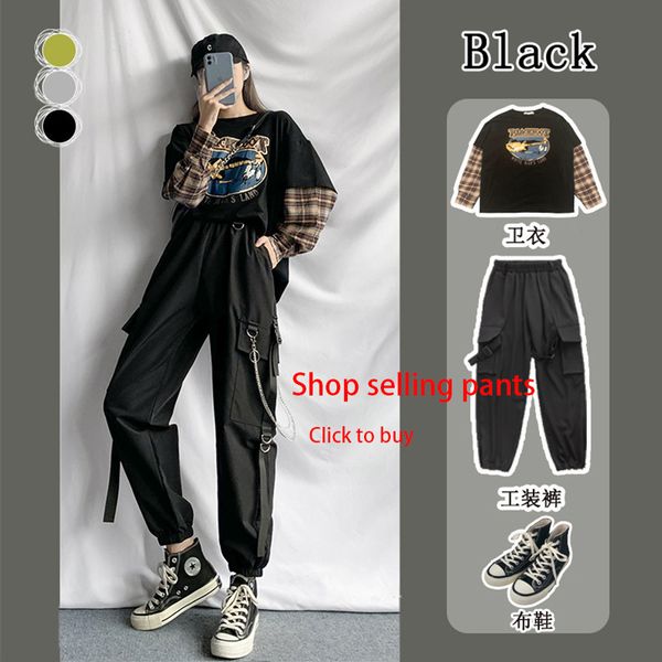 women's t-shirt fashion long sleeve t-shirt korean simple oversized graphic tees women shirts leisure plaid patchwork t shirt white bla
women's t-shirt fashion long sleeve t-shirt korean simple oversized graphic tees women shirts leisure plaid patchwork t shirt white bla