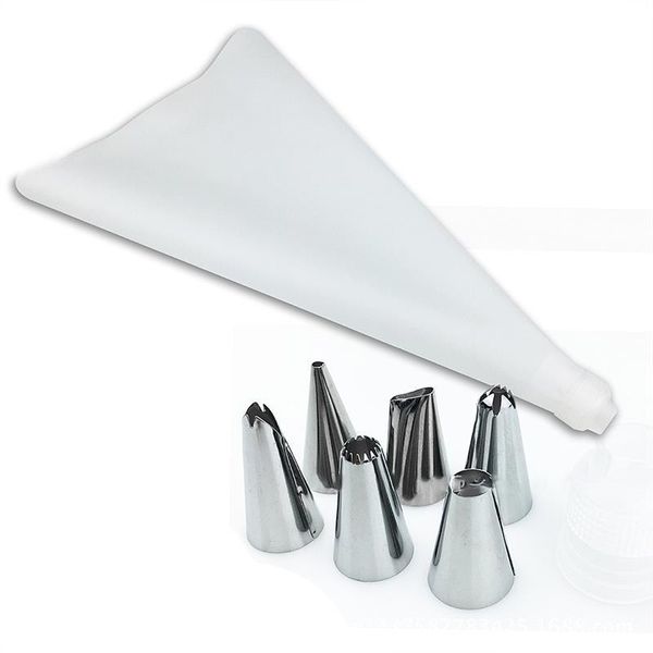 baking & pastry tools 6pcs/set diy kitchen cake decorating tool silicone icing piping cream bag stainless steel nozzle converter
baking & pastry tools 6pcs/set diy kitchen cake decorating tool silicone icing piping cream bag stainless steel nozzle converter