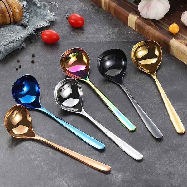 spoons 1pc korean stainless steel thicken soup spoon creative deepening long handle el pot scoop home kitchen cooking utensil
spoons 1pc korean stainless steel thicken soup spoon creative deepening long handle el pot scoop home kitchen cooking utensil
