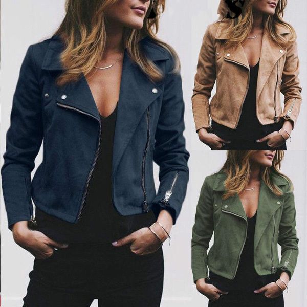 women's jackets women ladies leather jacket coats zip up biker flight casual coat outwear, Black;brown
women's jackets women ladies leather jacket coats zip up biker flight casual coat outwear, Black;brown