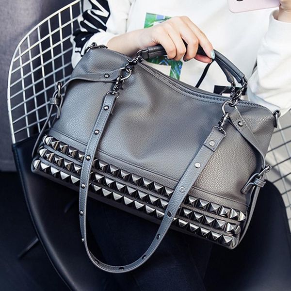 shoulder bag for women pu leather fashion rivet handbag storage weekend female large capacity solid crossbody xa648f duffel bags
shoulder bag for women pu leather fashion rivet handbag storage weekend female large capacity solid crossbody xa648f duffel bags