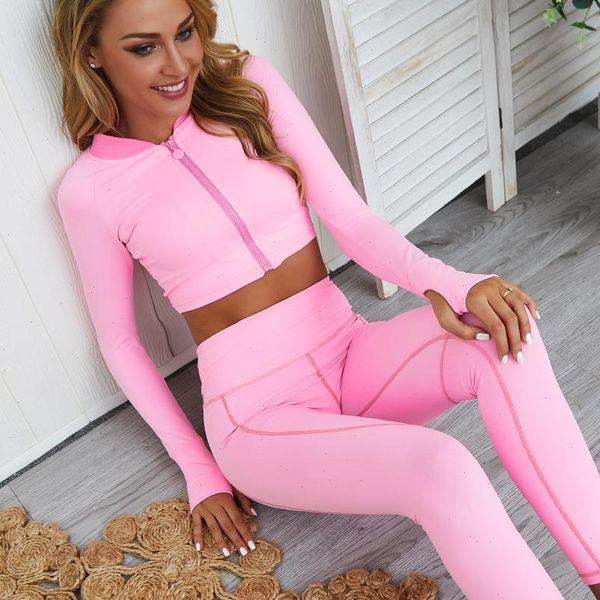 sportswear women tracksuits pink fitness two pieces set tracksuit zip up hoodie crop and pants matching ladies skinny, Gray
sportswear women tracksuits pink fitness two pieces set tracksuit zip up hoodie crop and pants matching ladies skinny, Gray